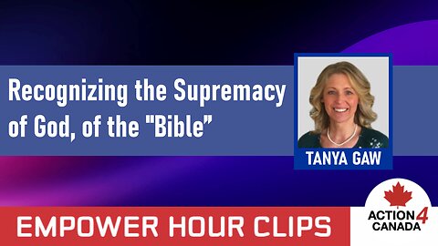 Recognizing the Supremacy of God, of the "Bible"