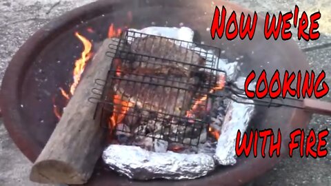 What's cooking with the Bear? Camp fire cooking. #outdoorcooking #camping