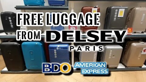 Free Ba Talaga? Free Delsey Luggage
