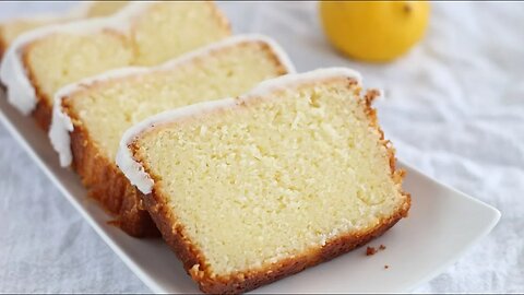 Gluten Free Lemon Loaf Pound Cake | A Starbucks Copycat Recipe