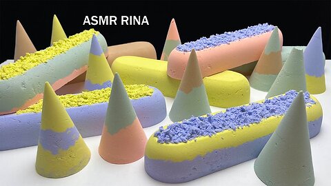 ASMR baking soda super long shapes