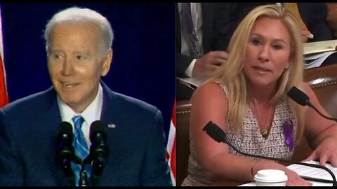 Biden EMBARRASSES Marjorie Taylor Greene on stage, crowd ERUPTS laughing
