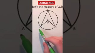 Circular geometry angle question
