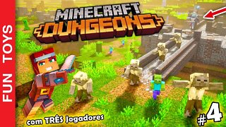 MINECRAFT DUNGEONS #4 - Entramos no CÂNION dos CACTOS e encontramos HORDAS de mortos-vivos! ⛏