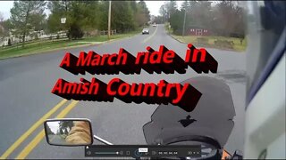 A March motorcycle RIde in Amish Country - motovlog