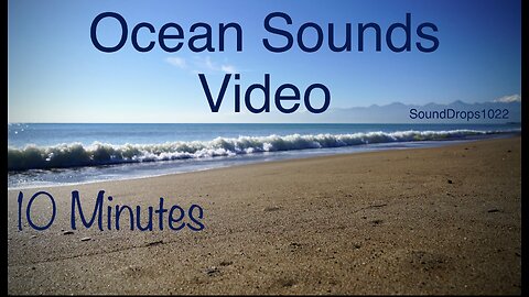 Peaceful And Relaxing 5 Minutes Of Ocean Sounds