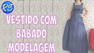 Fazendo um Vestido com Babados (Modelagem) EP 167