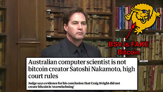 IRONY: Craig Wright (Fake Satoshi), Pre-Trial, Explaining the Penalties for Perjury 👨‍⚖️🪙