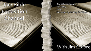 Biblical discrepencies? Not really. Why? Not properly dividing the Word.
