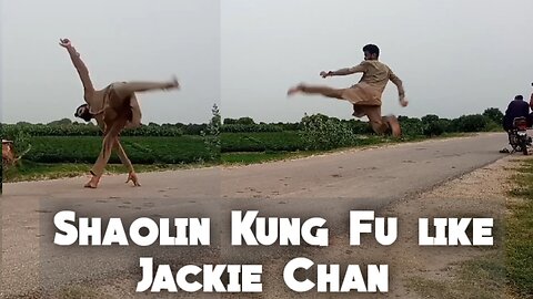 Shaolin Kung Fu like Jackie Chan 27-August-2023 | Parkour tricks