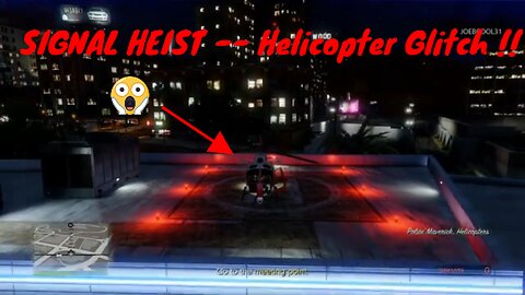 GTA5: Helicopter Glitch for the Pacific Standard Signal Heist!! #gta #gta5 #helicopterglitch #viral