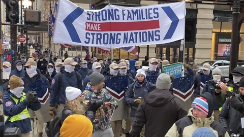 Patriot Front Accosted at March for Life Chicago