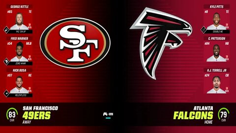 Madden 23 Game 6 49ers Cpu Vs Falcons Cpu Franchise