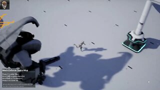 2022 Unreal 426 creating a mech pilot scene test of mech