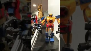 Lego Ironman Thor and Wolverine mech armor