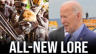 Biden claims his "Uncle Bosie" was shot down over New Guinea and eaten by cannibals...TWICE today