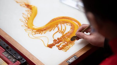 China's Amazing Sugar Painting | Mikkel's Vlog