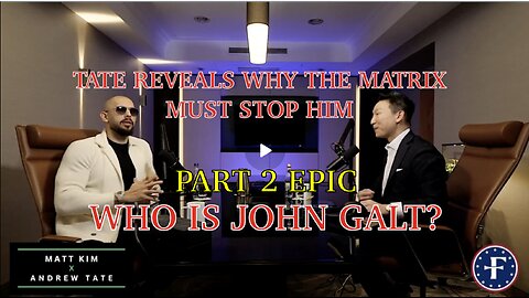 Andrew Tate W/ MONUMENTAL INTERVIEW. WHY THE MATRIX MUST STOP HIM PART 2. TY JGANON, SGANON