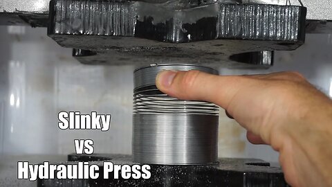 Slinky Crushed By Hydraulic Press