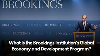 What is the Brookings Institution's Global Economy and Development Program? | Brookings institute