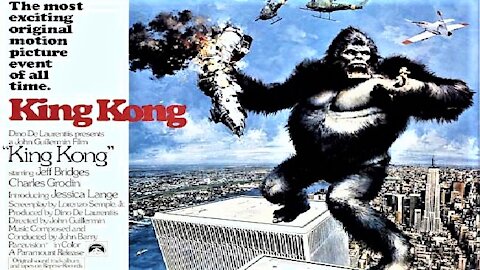 KING KONG 1976 The Remake by Di Laurentiis SFX Oscar Winner Trailer (Movie in HD & Widescreen)