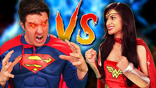 SUPERMAN vs WONDER WOMAN - Superhero Fight