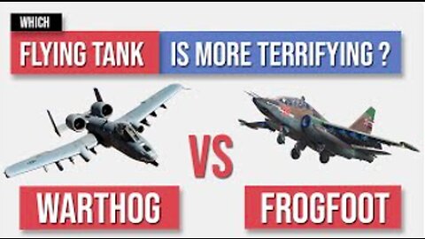 A10 Warthog vs SU25 Frogfoot - Flying Tank Comparison