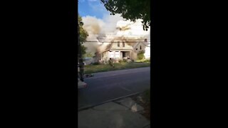 No one injured after massive house fire in Lodi