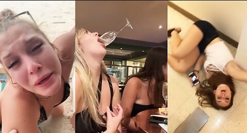 Funny drunk girl fails ......