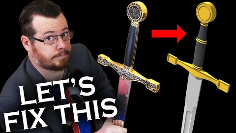 Let's fix EXCALIBUR! Pop-culture sword redesign