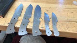 6 knives heat treated and tempered today