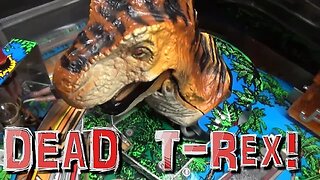 Repairing The DEAD T-Rex Mech On A JURASSIC PARK Pinball Machine That Fell Apart!