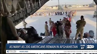 As man as 200 Americans remain in Afghanistan