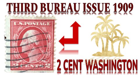 Stamp Collection: 2 Cent Washington 1909