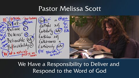 We Have a Responsibility to Deliver and Respond to the Word of God