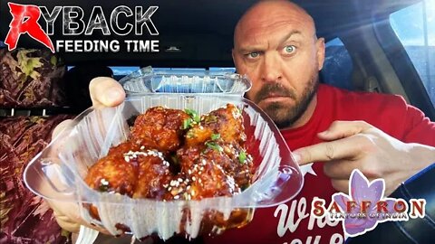 Ryback Eats Great Spicy Balls of India Gobi Manchurian Saffron Flavors of India Feeding Time