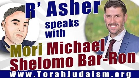 R' Asher speaks with Mori Michael Shelomo Bar-ron