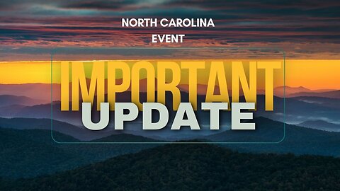Update: North Carolina Event