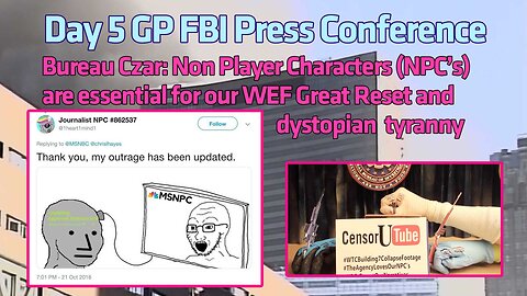 Bureau Czar: Non Player Characters (NPC’s) are essential for our WEF Great Reset