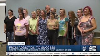 Parents overcome addiction to reunite with family