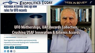 Week in Review (2/10/24): UFO Motherships, UAP Records Collection, Crushing USAF Innovation, and the Artemis Accords! | Michael Salla, "Exopolitcs Today".