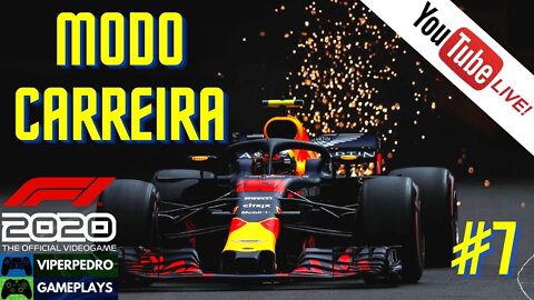 [LIVE] F1 2020 | Modo Carreira / Career Mode | Parte #7 (Logitech G27 + Eken H9R 4K Ultra HD) PT-BR