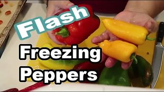 Flash FREEZING PEPPERS Garden Harvest #homesteadgarden #gardeningincanada #ontariogardening