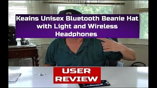 Keains Unisex Bluetooth Beanie Hat with Light! Phone - Music - Podcasts