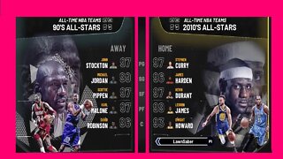 NBA 2K22 90S Team Vs 10S Team