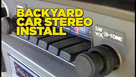 Backyard Car Stereo Install