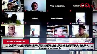 Por uma greve nacional contra o crime da volta às aulas | Antônio Carlos Silva em seminário da CNTE