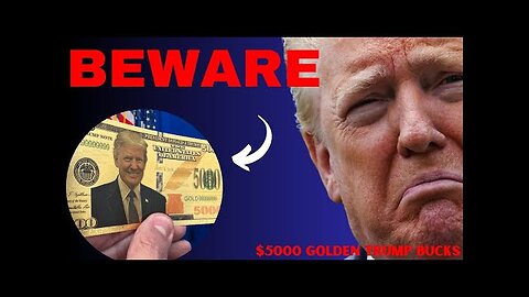 *Unpublished* [$5000 Golden TRUMP BUCKS] ❌ $5000 Golden Commemorative Imitation Trump Bucks Review