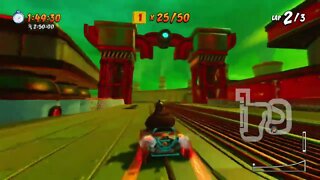 Assembly Lane Sapphire Relic Race Gameplay - Crash Team Racing Nitro-Fueled (Nintendo Switch)