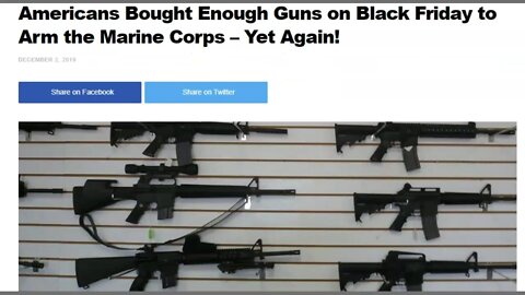 Hey Gun People - 2019 Gun Sales For Black Friday Over 200,000 In One Day - Love The 2nd